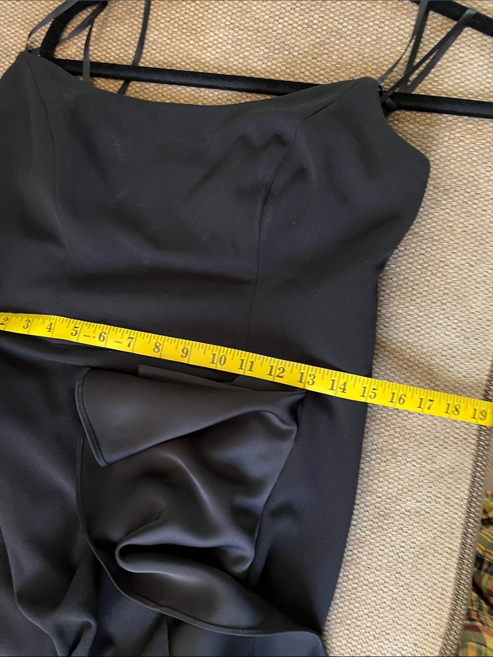 Betsy & Adam Black sleeveless formal body-con high/low‎ dress size 10 - Picture 9 of 14